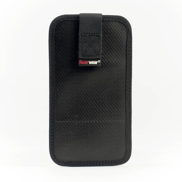 Handyhülle Mitch 12, Feuerwear, Unikate, Nachhaltigkeit, Feuerwehrschlauch, Feuerwehr, Handy, Weiß, Rot, Schwarz, Upcycling