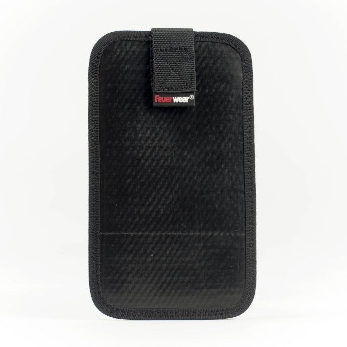 Handyhülle Mitch 13, Feuerwear, Unikate, Nachhaltigkeit, Feuerwehrschlauch, Feuerwehr, Handy, Weiß, Rot, Schwarz, Upcycling