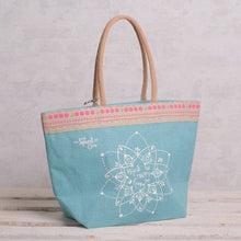 Lade das Bild in den Galerie-Viewer, Ladyshopper türkis, Spirit of OM, Tasche, Shopper