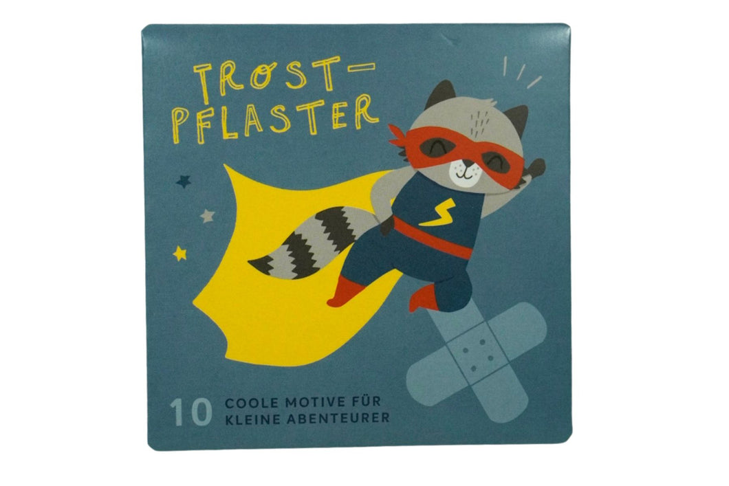 10 Kinder Trost Pflaster medizinisch coole Motive für kleine Abenteurer Grafik Werkstatt