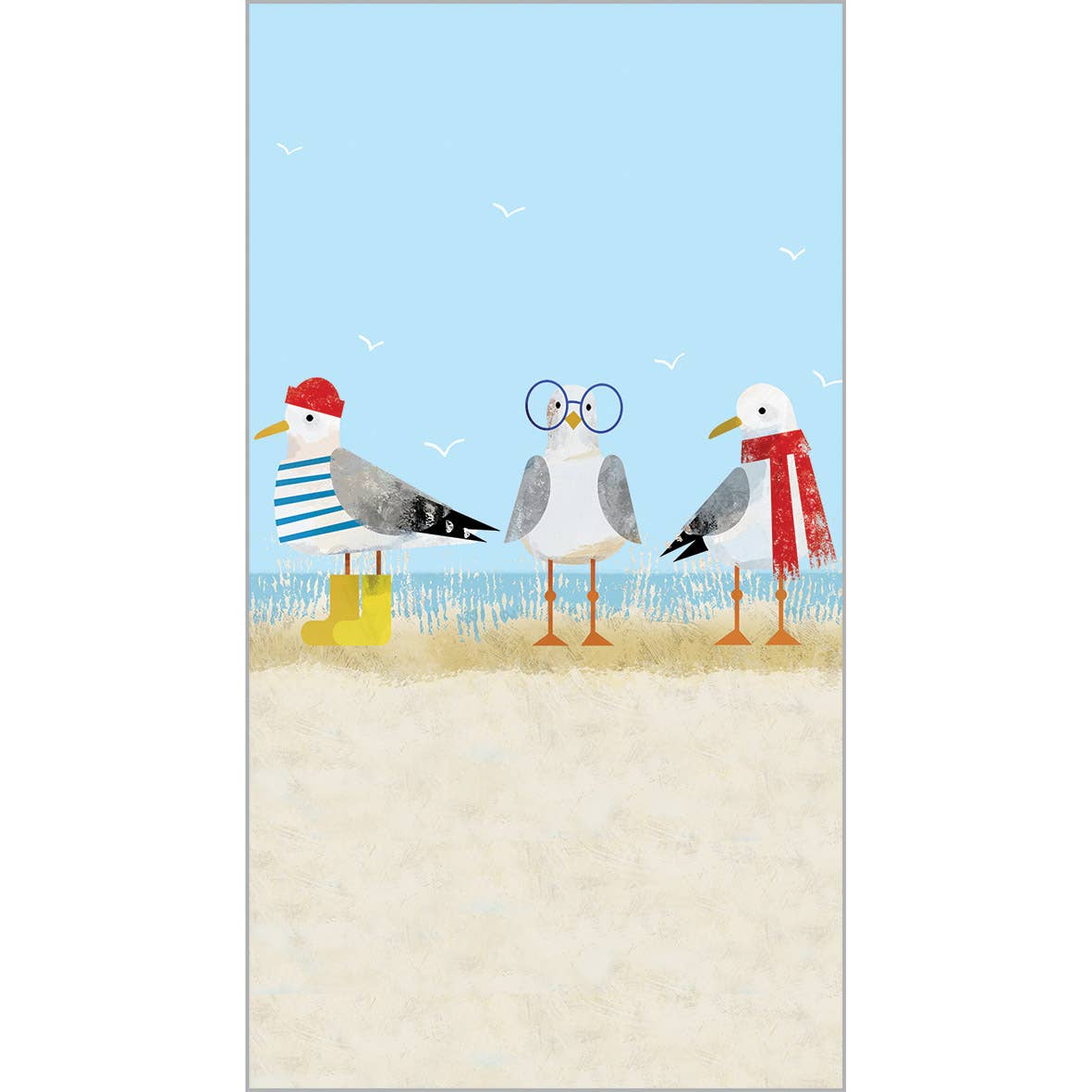15 Papierservietten "Sassy Seagulls" ppd Design 100% Tissue 33x40cm