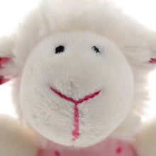 Lade das Bild in den Galerie-Viewer, Babygreifling Rassel Schaf Weiß Rosa Stofftier mit Rasselgeräusch sigikid5
