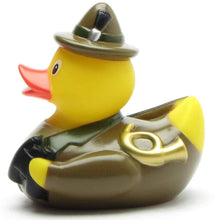 Load the picture into the gallery viewer, Badeente Jäger - Gummiente Badespaß ab 18 Monaten6
