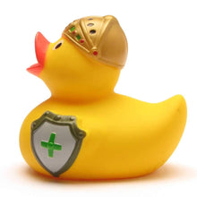 Load the picture into the gallery viewer, Badeente Ritter Ente - Gummiente Badespaß ab 18 Monaten2

