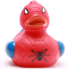 Load the picture into the gallery viewer, Badeente Spiderheroe - Gummiente Badespaß ab 18 Monaten3
