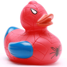 Load the picture into the gallery viewer, Badeente Spiderheroe - Gummiente Badespaß ab 18 Monaten5
