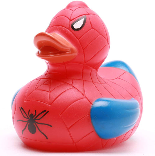 Badeente Spiderheroe - Gummiente Badespaß ab 18 Monaten
