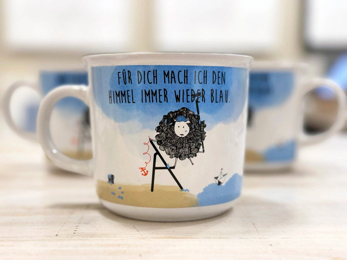 Becher Kaffeebecher "Für Dich mach Ich Den Himmel Immer Wieder Blau" Heimartliebe Kollektion Souvenir 