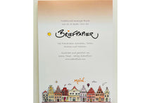 Load the picture into the gallery viewer, Briefblock Briefpapier "Moin" Design Karin Tauer Format DIN A 5 50 Blatt2
