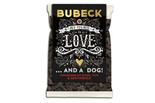 Lade das Bild in den Galerie-Viewer, Bubeck Black Craft Hundekuchen Weizenfrei Dinkel &amp; Aktivkohle 210g "All you need is Love And A Dog"
