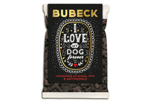 Lade das Bild in den Galerie-Viewer, Bubeck Black Craft Hundekuchen Weizenfrei Dinkel &amp; Aktivkohle 210g "I Love My Dog forever" 
