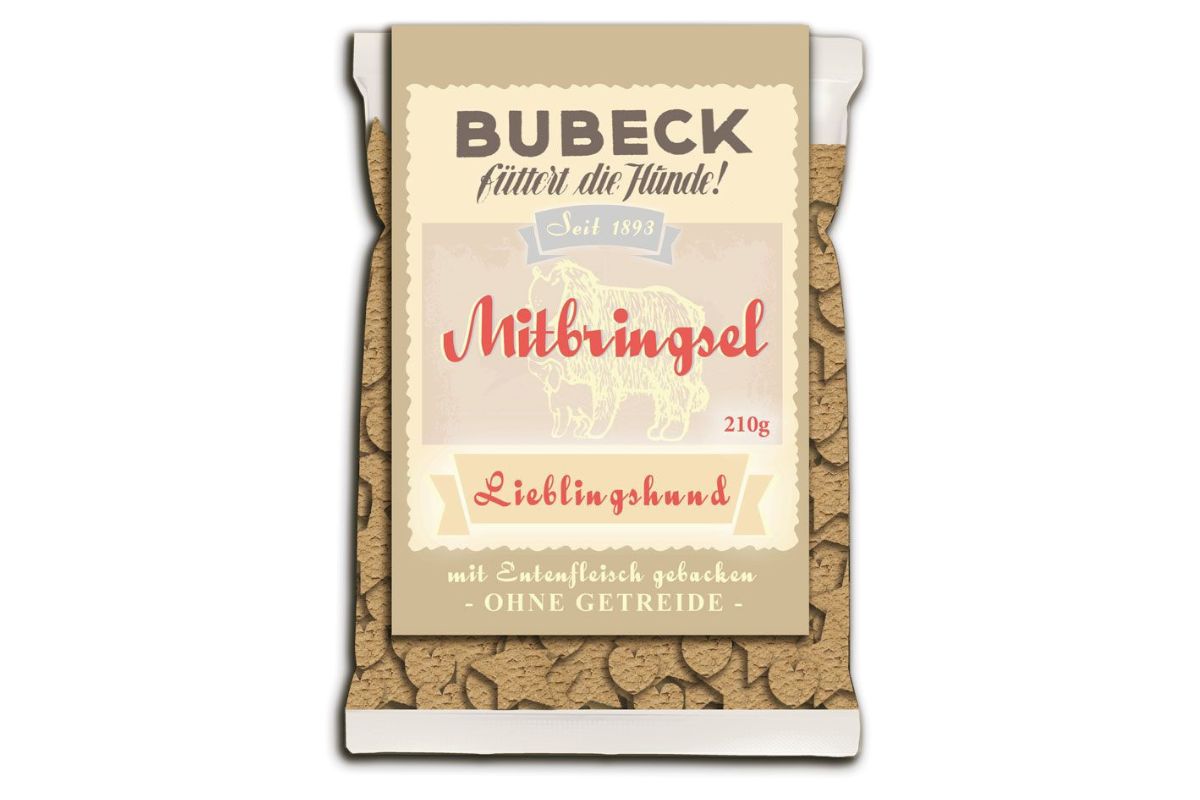 Bubeck Hundekuchen Mitbringsel Getreidefrei Classic 210g "Lieblingshund!"