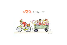 Lade das Bild in den Galerie-Viewer, Dein Geschirrtuch Sweet Design by Nala B. Freundlieb Aperol Spritz-Tour3
