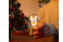 Lade das Bild in den Galerie-Viewer, Deko-Weihnachtstischlampe in Glühbirnenform Reindeer Bulb Fiction3
