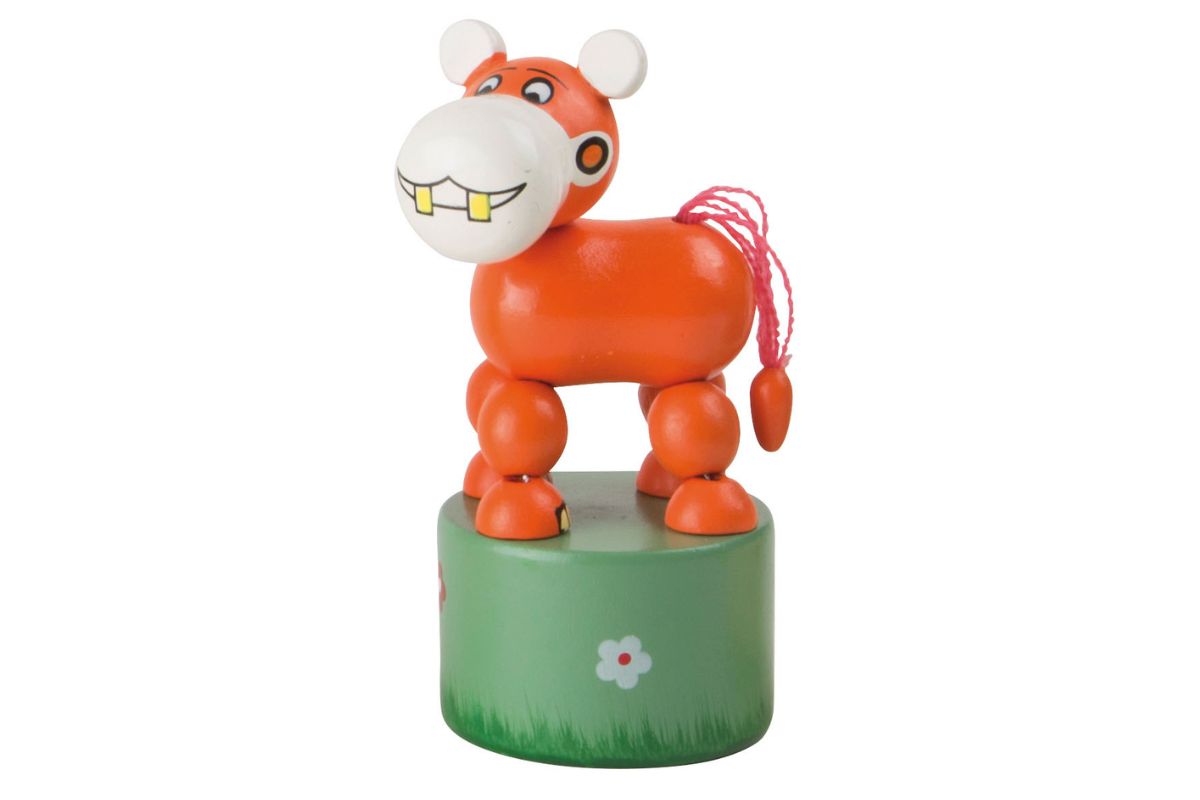 Drückfigur Tiger Afrika Drückfigur Holzspielzeug Spielspaß2