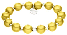 Load the picture into the gallery viewer, Ella in Love Perlenarmband 10mm Ø Hellgelb Schmetterling Silber2
