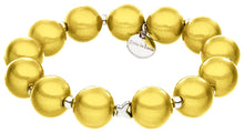 Load the picture into the gallery viewer, Ella in Love Perlenarmband 10mm Ø Hellgelb Schmetterling Silber3
