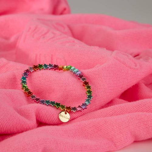 Ella in Love Sternenarmband 6mm Starlight Regenbogenfarben Armband
