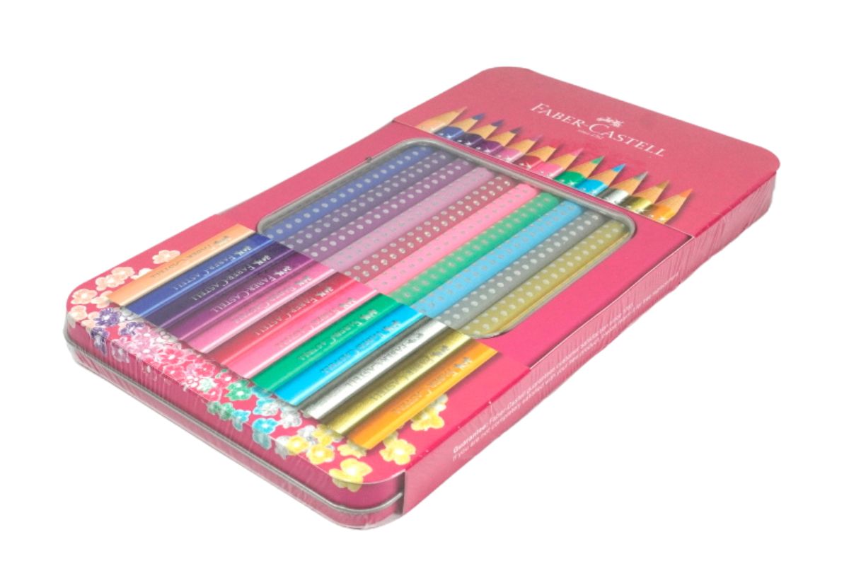 Faber Buntstifte Sparkle 12er Metalletui Pink