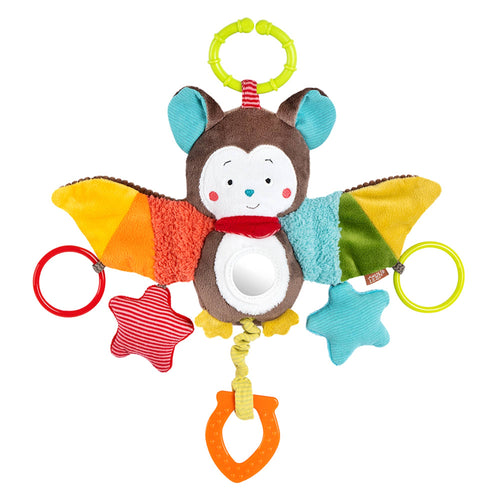 Fehn Activity Fledermaus Babyspielzeug Motorik zum Aufhängen
