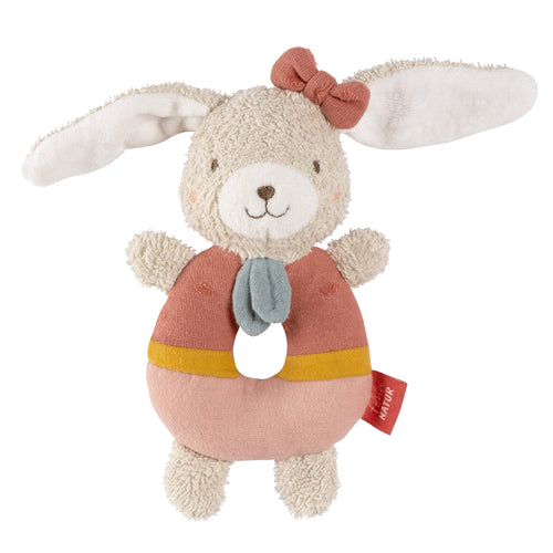 Fehn Ring Greifling Hase Fehn Natur Motorikspielzeug mit Rassel