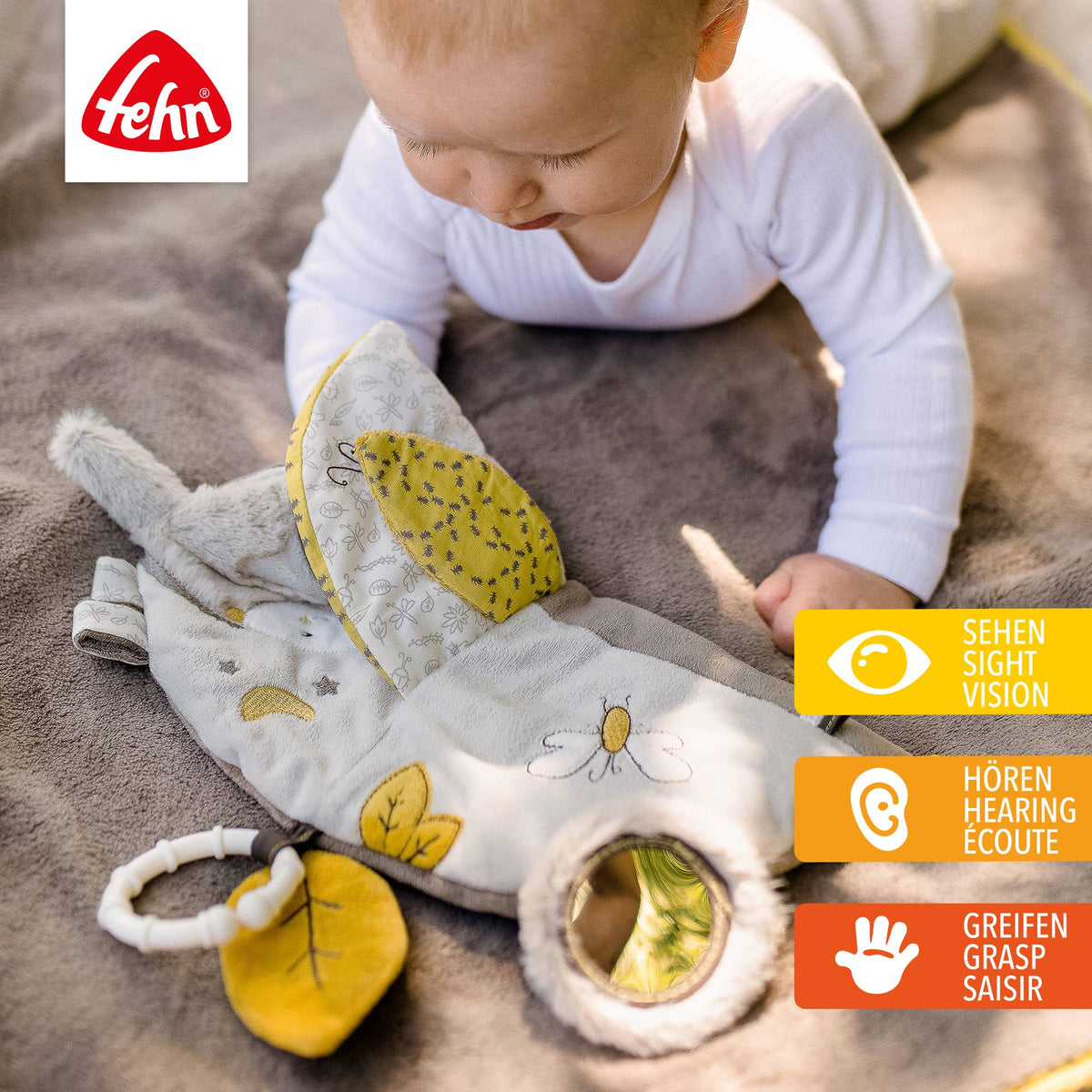 Fehn Stoffbuch Australia Fühlbuch mit Tier-Motiven Babyspielzeug1
