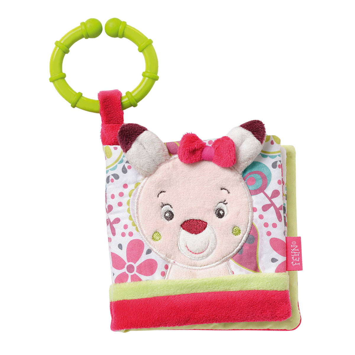 Fehn Stoffbuch Rehkitz Fühlbuch mit Tier-Motiven Babyspielzeug