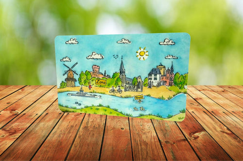 Frühstücksbrettchen Zons Rhein! Zons Souvenir