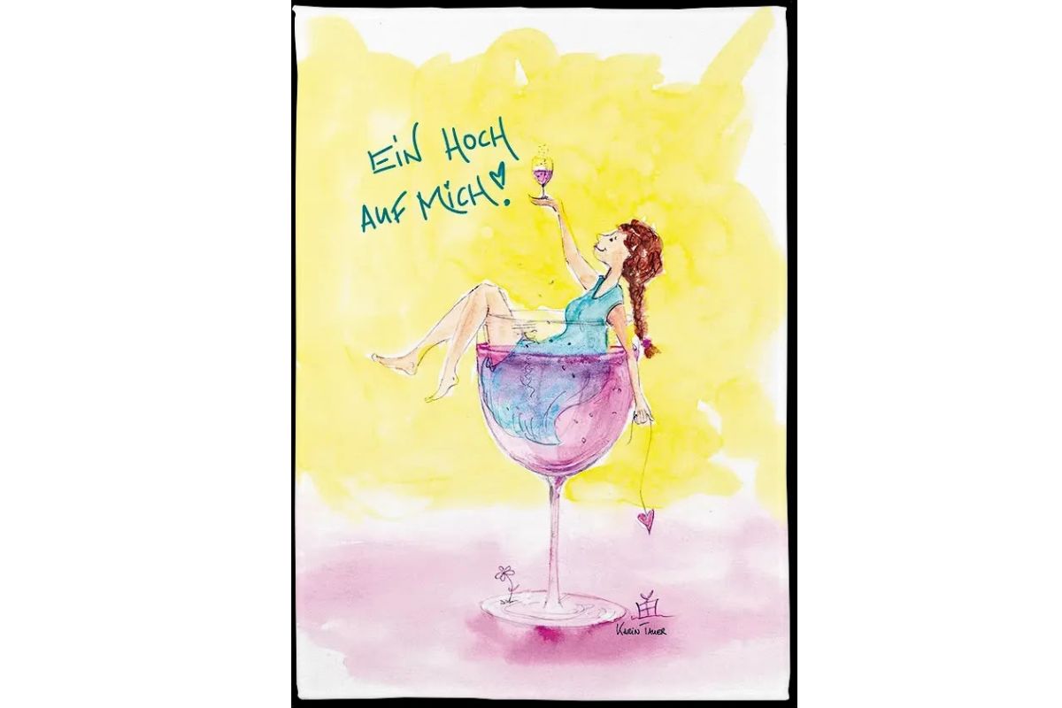 Geschirrtuch Ein Hoch Auf Mich Sweet Design by Nala Karin Tauer 