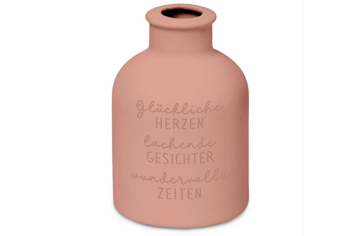 Grafik Werkstatt Keramik-Vase „Glückliche Herzen“