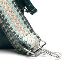 Load the picture into the gallery viewer, Handtasche Elisa Dunkelgrün Veganes Leder Schultergürtel LOT83 /2

