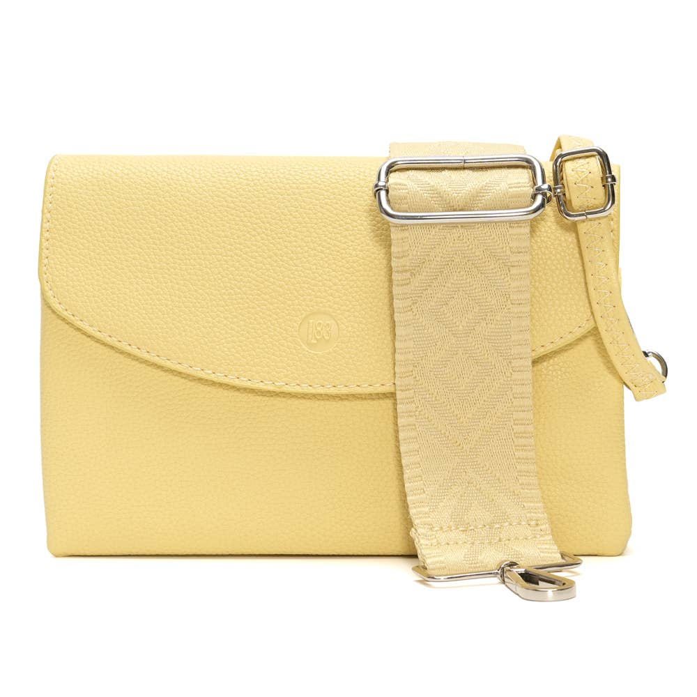 Handtasche Elisa Gelb Veganes Leder Schultergürtel LOT83