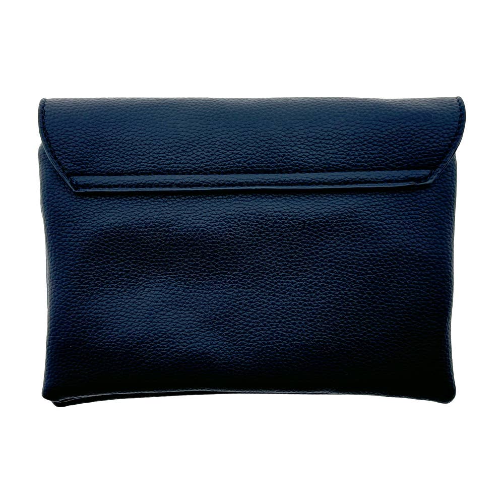 Handtasche Elisa Marineblau Veganes Leder Schultergürtel LOT833