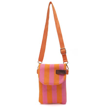 Lade das Bild in den Galerie-Viewer, Handytasche Hanna Telefontasche Frottee Orange Pink LOT83
