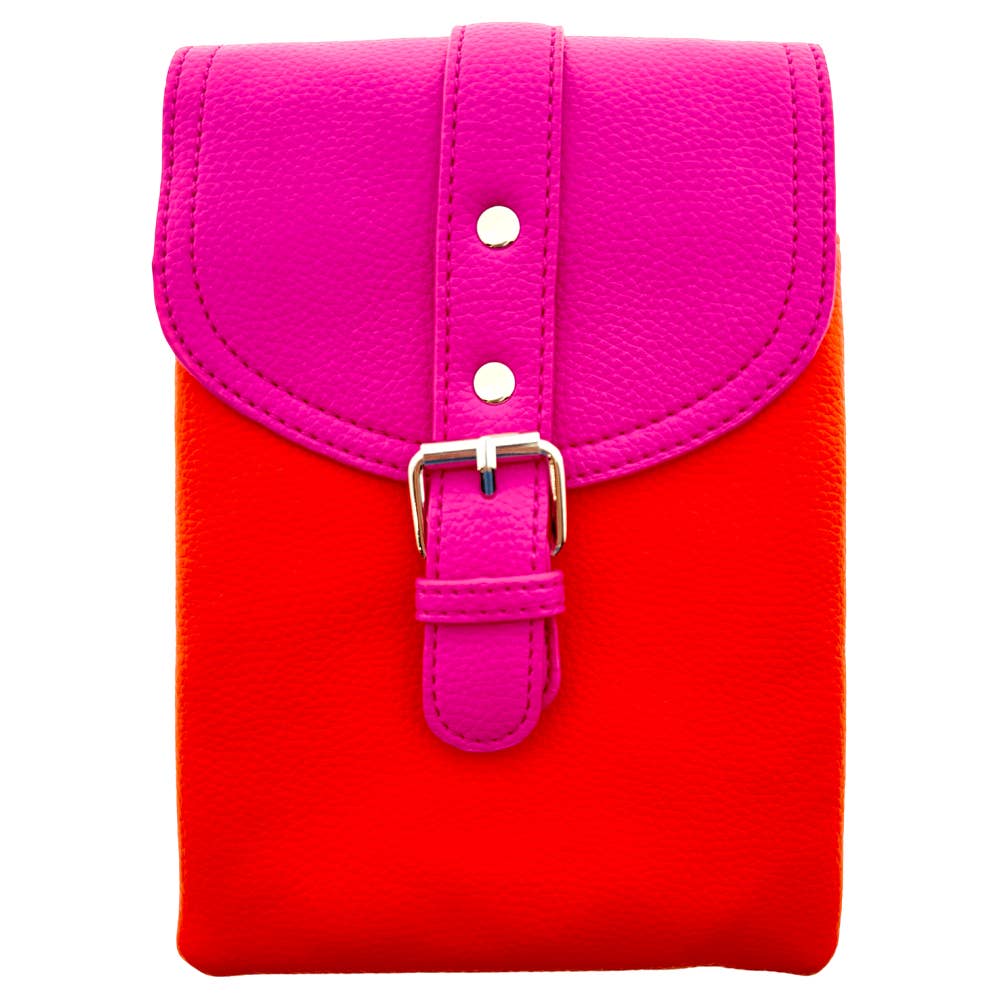 Handytasche Lieke Duo Pink Orange Schultergürtel LOT834