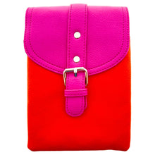Load the picture into the gallery viewer, Handytasche Lieke Duo Pink Orange Schultergürtel LOT834
