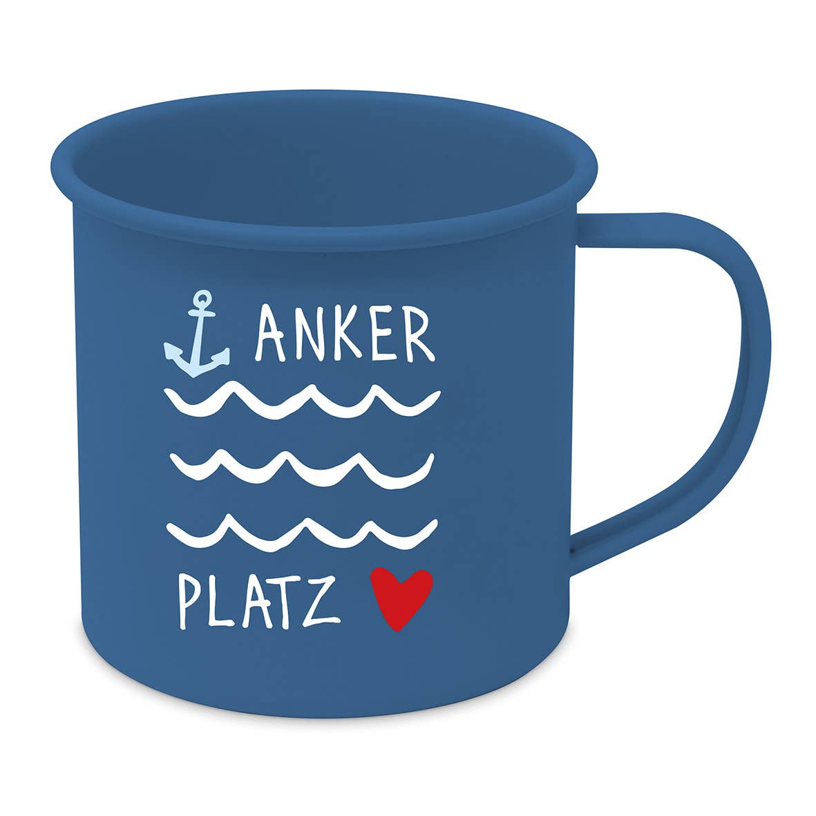 Kaffeebecher Seaside "Anker Platz" Metalltasse ppd Design 