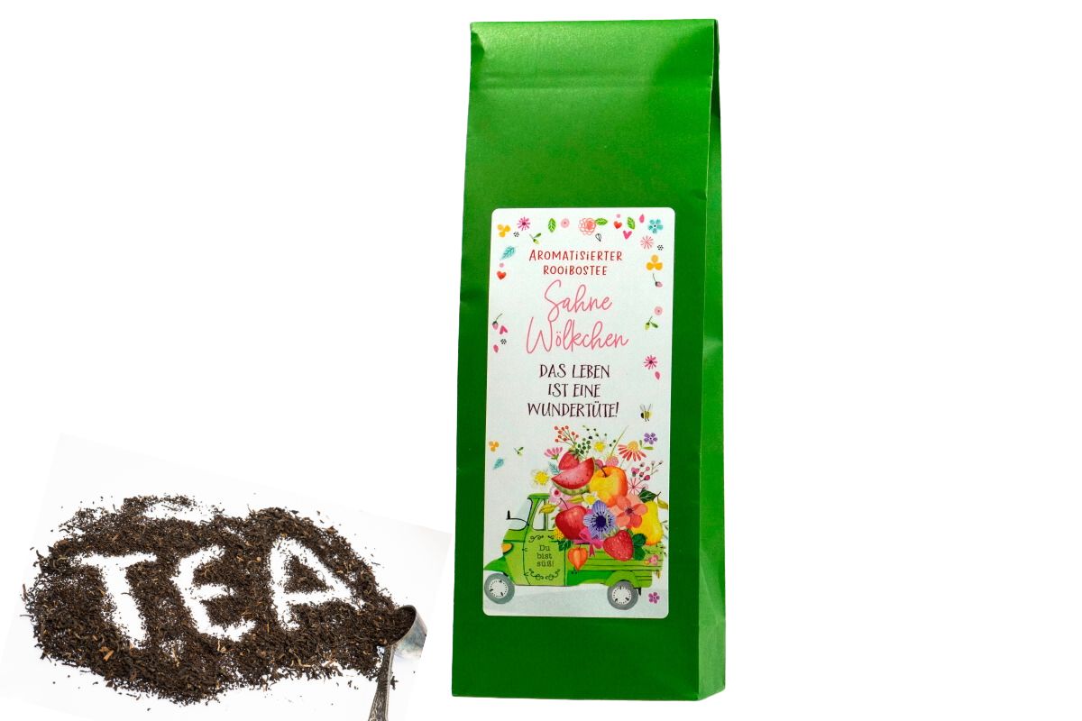 Sahne Wölkchen Rooibostee aromatisierter Tee Maass 100g2