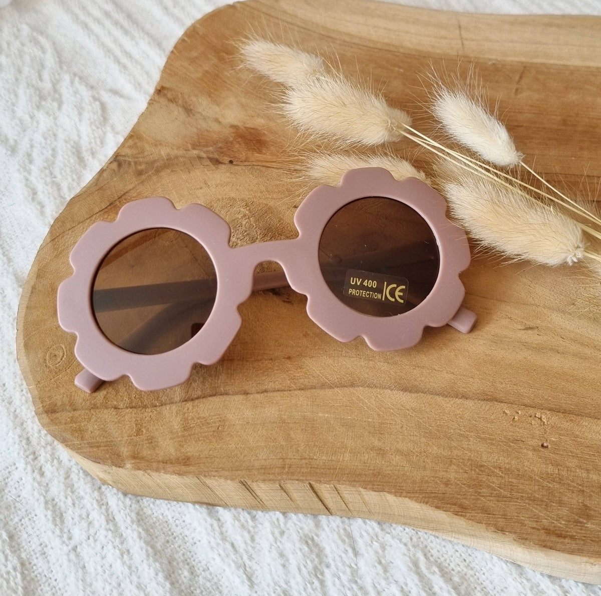 Kindersonnenbrille UV400 Schutz Flower Altrosa