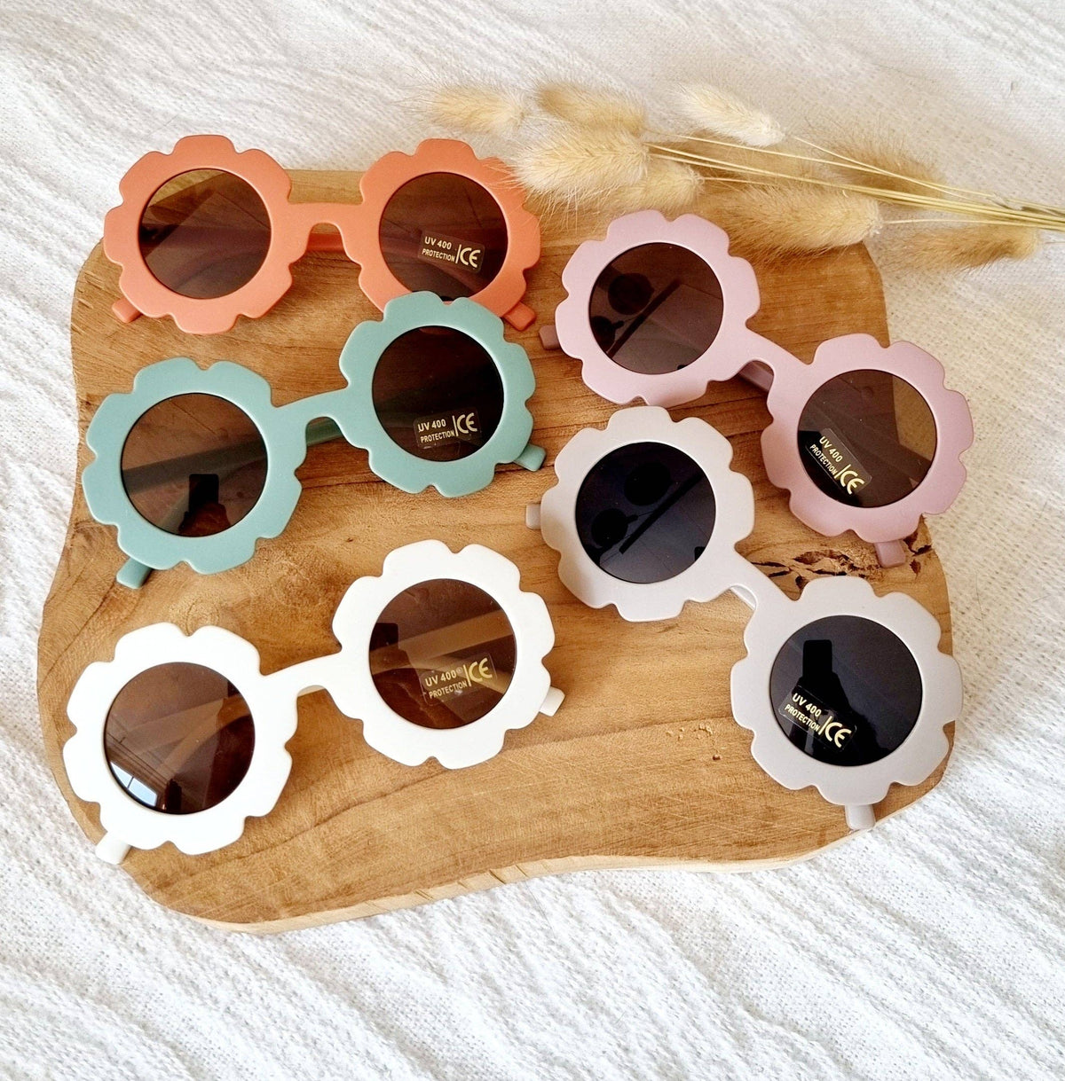 Kindersonnenbrille UV400 Schutz Flower Grün ab 1 Jahr3