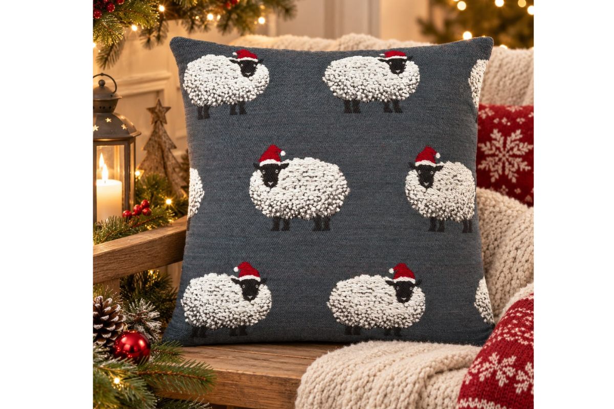 Kissenhülle „BAA das Schaf“ – Weihnachtliche Deko11