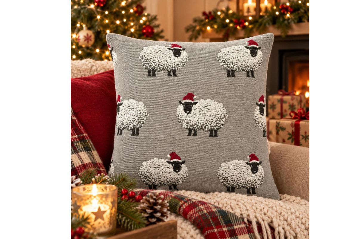 Kissenhülle „BAA das Schaf“ – Weihnachtliche Deko12