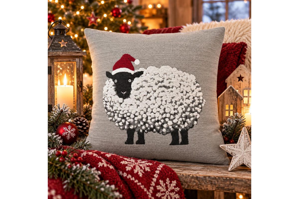 Kissenhülle „BAA das Schaf“ – Weihnachtliche Deko14