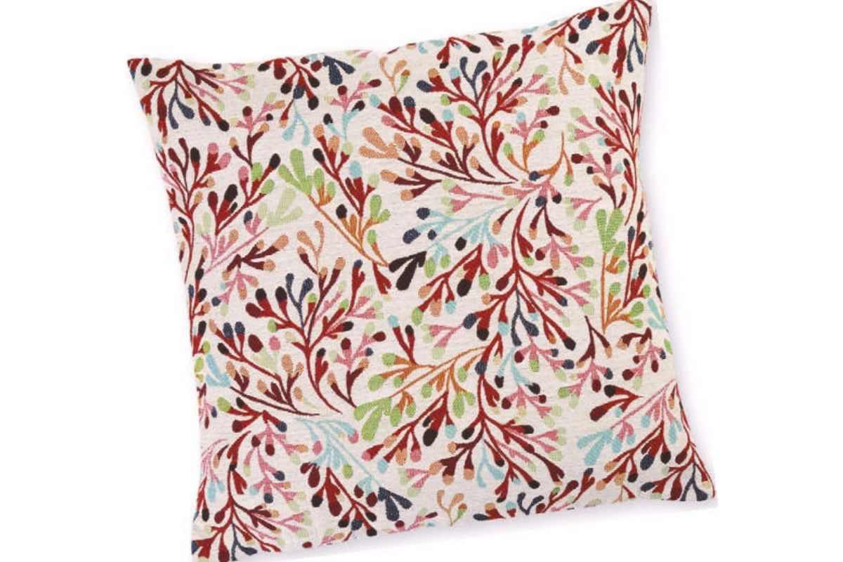 Kissenhülle „Coral“ – maritime Wohndekoration im Jacquard-Design 40x40cm