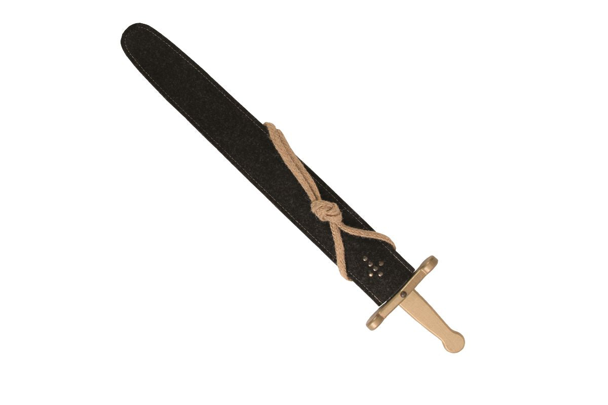 Vah Prunkschwert Holzschwert mit Halterung Handarbeit 48cm Länge2