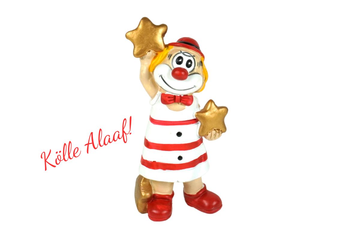 Schmitzens Karnevals Clown Figur Ich hol Dir die Sterne vom Himmel 10 cm Kölner Karneval5