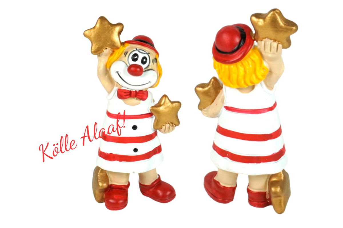 Schmitzens Karnevals Clown Figur Ich hol Dir die Sterne vom Himmel 10 cm Kölner Karneval2