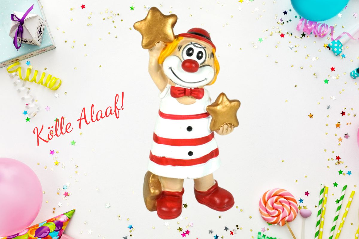 Schmitzens Karnevals Clown Figur Ich hol Dir die Sterne vom Himmel 10 cm Kölner Karneval
