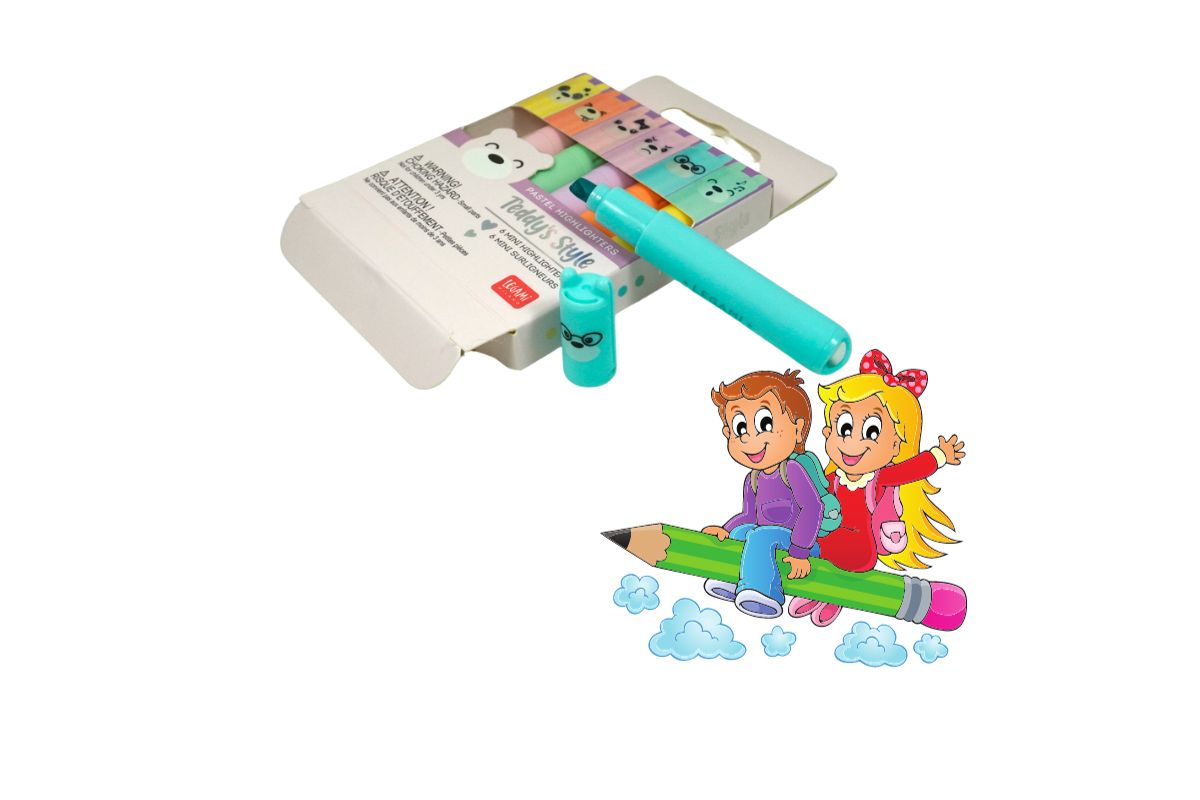Legami 6 Mini-Textmarker Teddy’s Mood Pastellfarben7