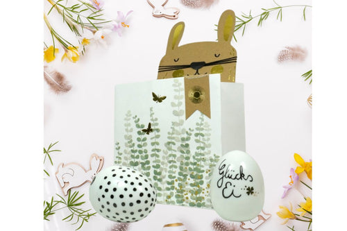 Good old friends Eiertüte Geschenkverpackung Schnecke Ostern Handarbeit 17cm